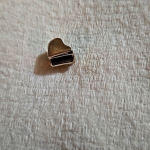 Original retired Pandora grand piano charm, sterling silver